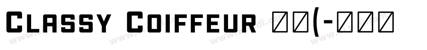 Classy Coiffeur 常规(字体转换